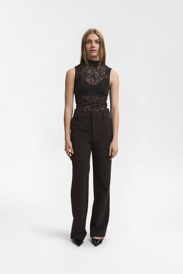 Gestuz HilmaGZ lace tank top Ganache