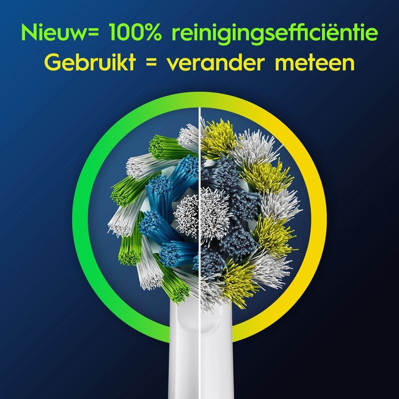 Oral-B - Pro Cross Action - Opzetborstels - Wit - 10 Stuks