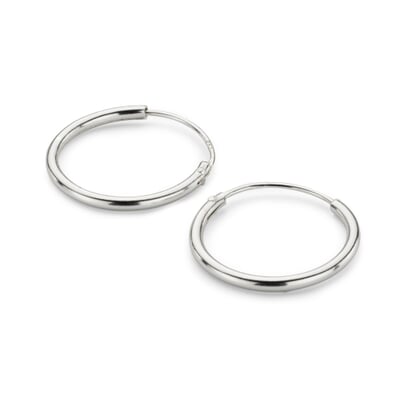 Creole Simple-Hoop, Silber