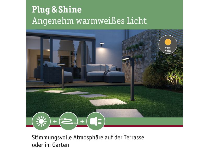 Paulmann Wegeleuchte LED Ito Horizontale Ausrichtung LED Pollerleuchte
