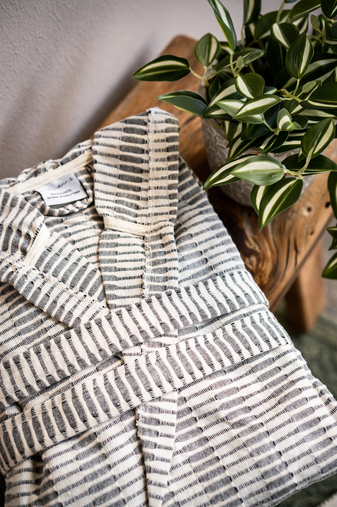 Bademantel 'Yummy' S-XL, mit Kapuze, grau-weiß günstig bestellen