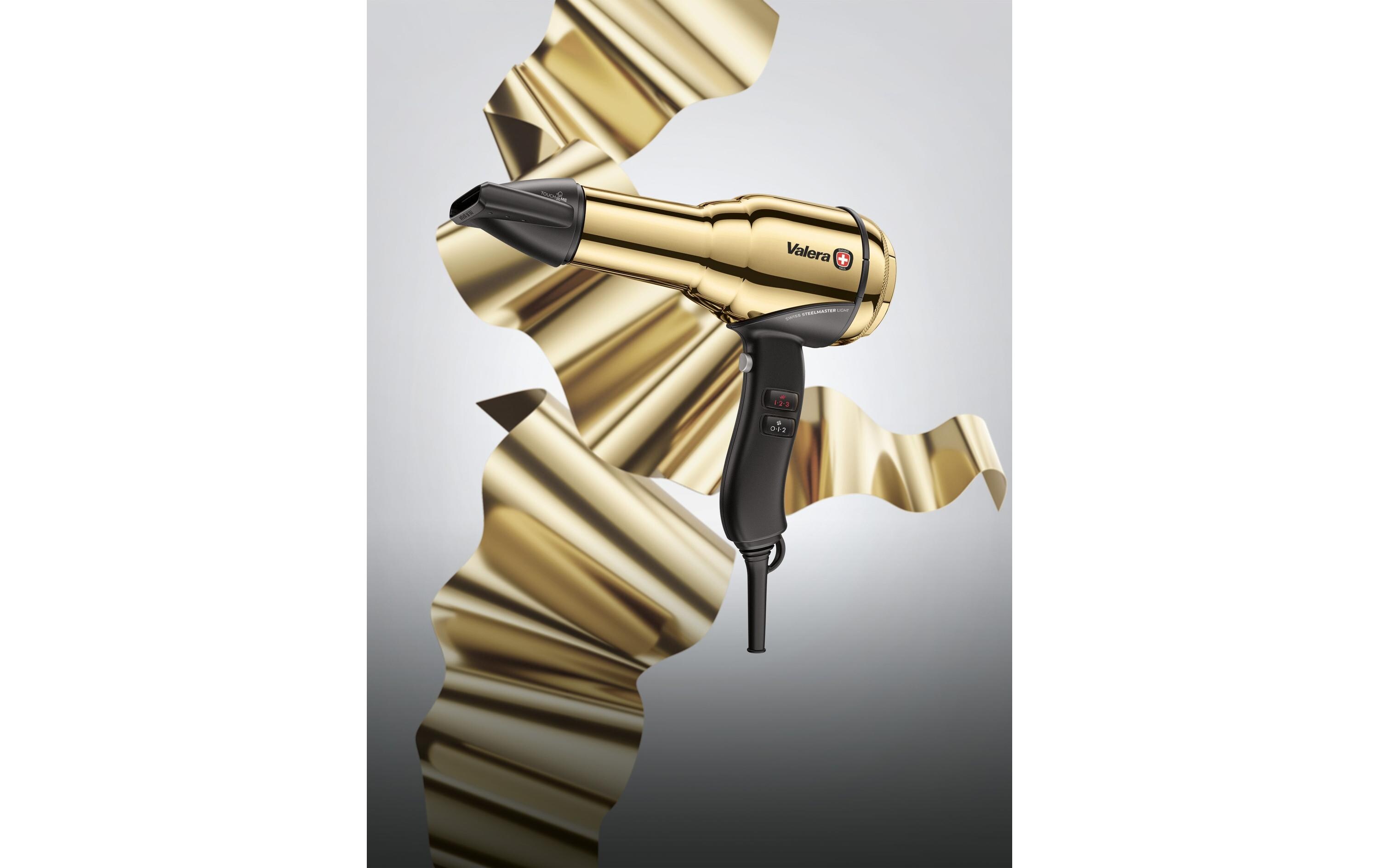 Profihaartrockner Swiss Steel-Master Light Gold<br>Professioneller Haartrockner mit Delta-Drive Motor