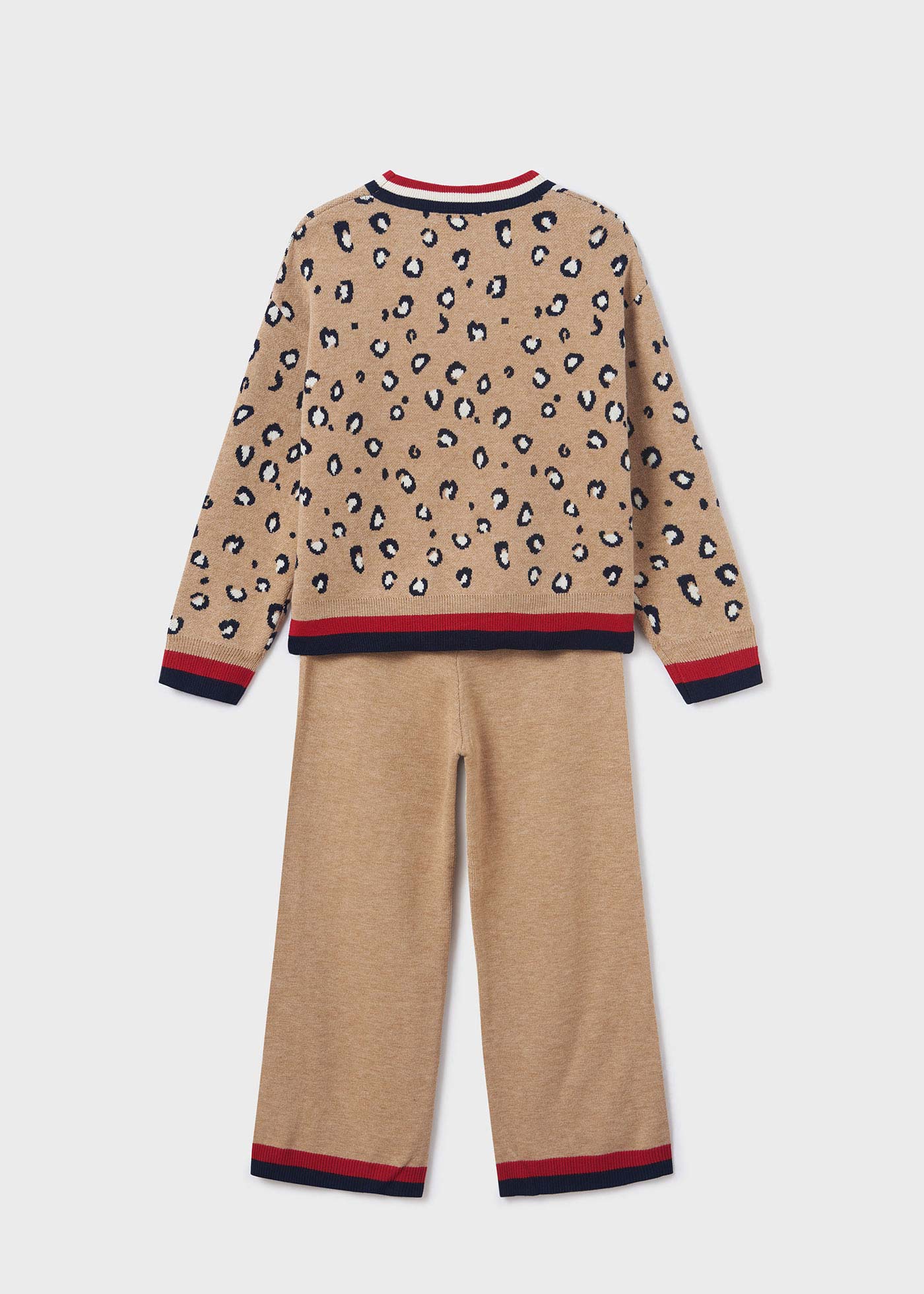 Conjunto de duas peças para meninas - estampa animal