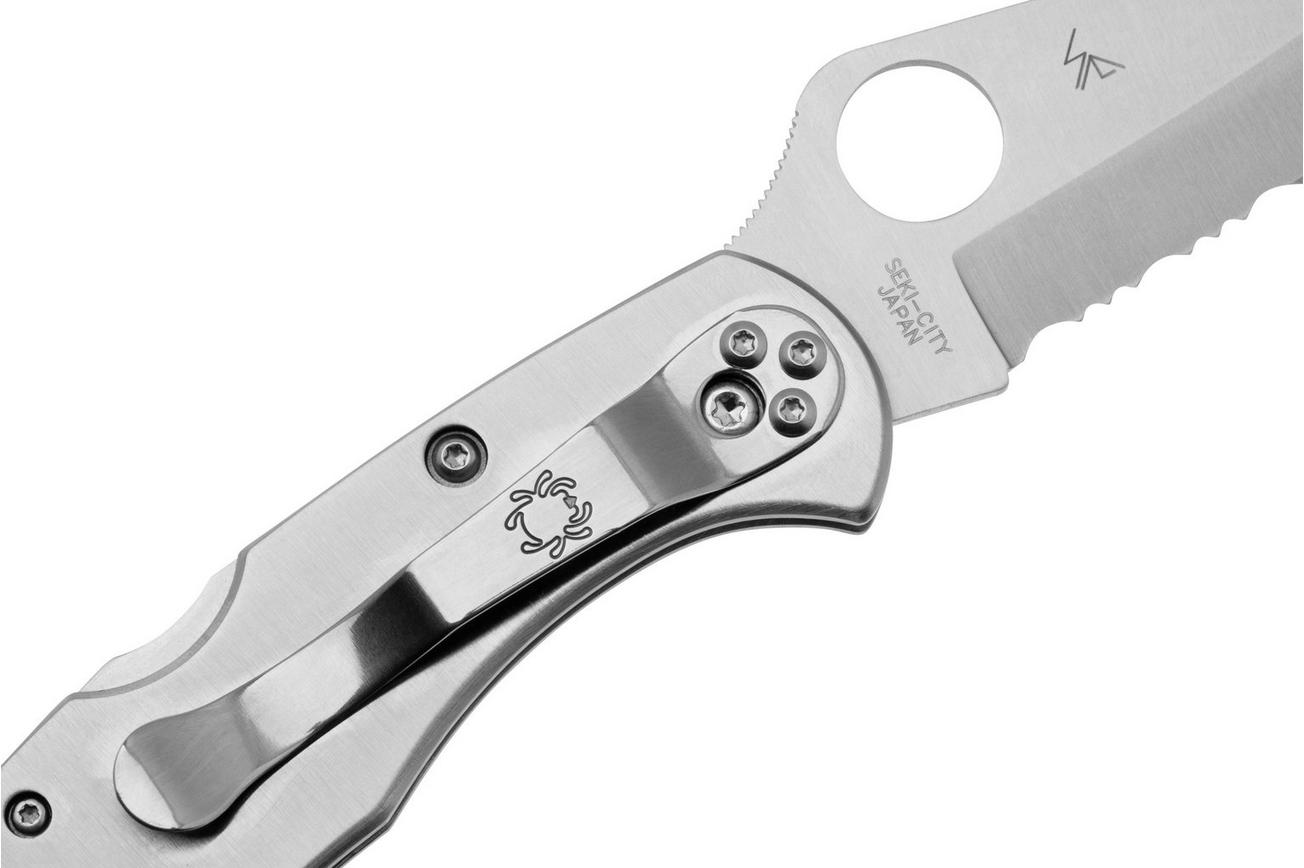 Spyderco Delica 4 Stainless Steel C11PS partly serrated zakmes