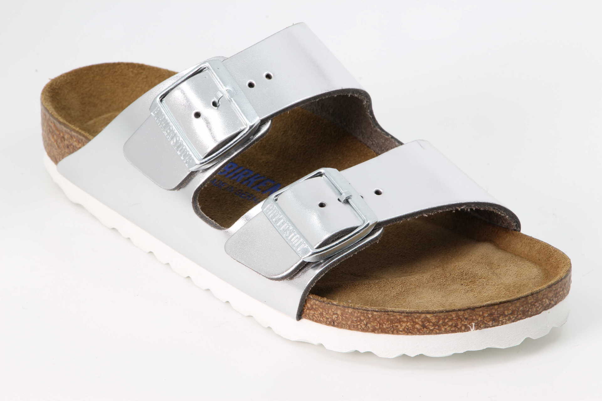 Birkenstock Arizona schmal metallic silver