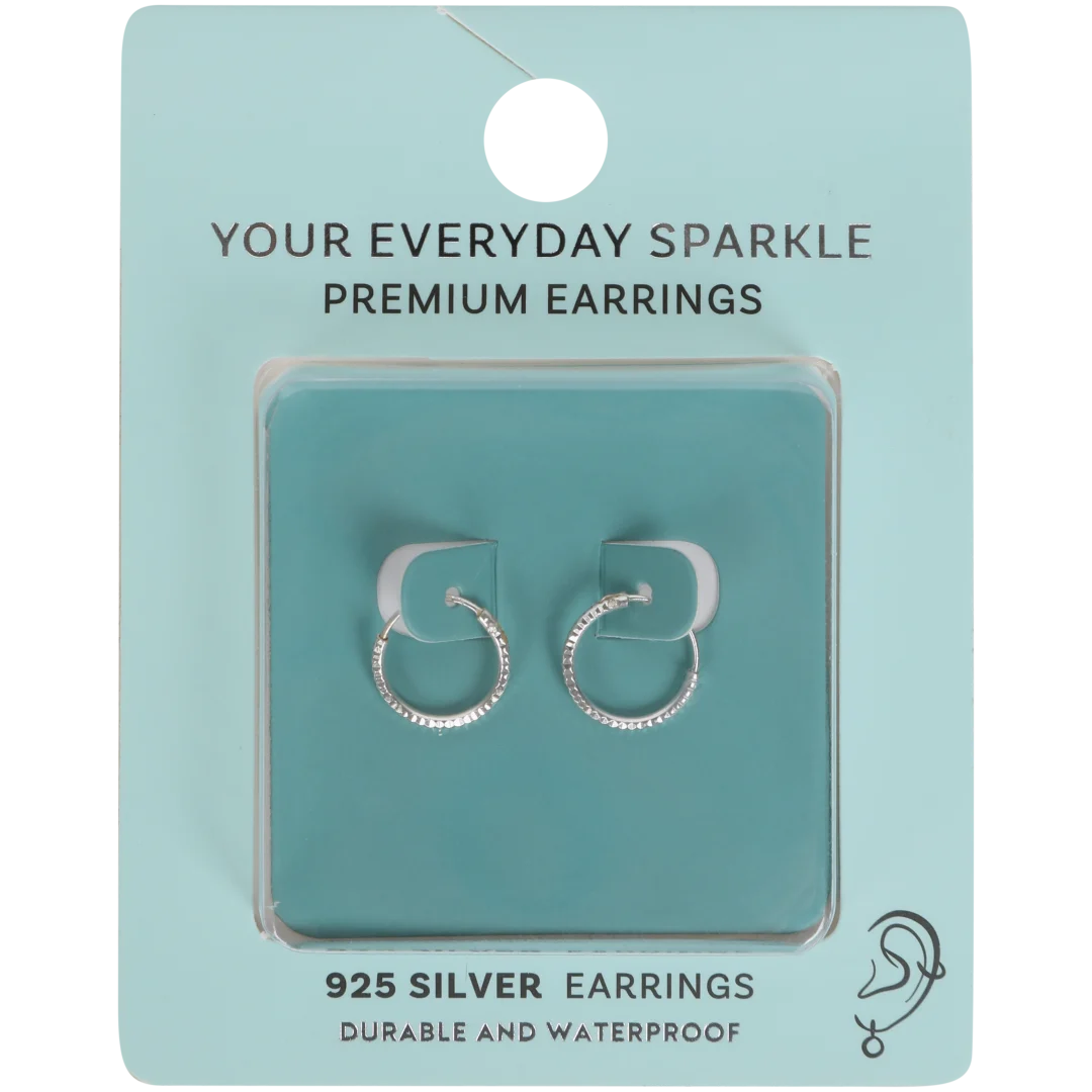 Boucles d'oreille argentées