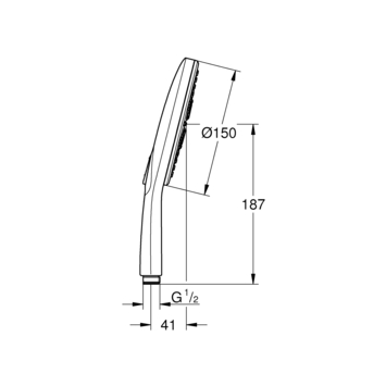 Grohe Handdouche Vitalio Smartactive 150/3