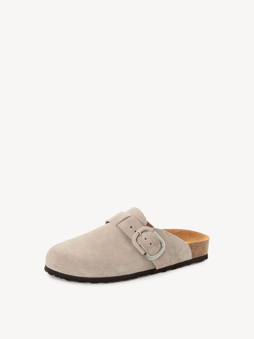 Leren Slipper - grijs