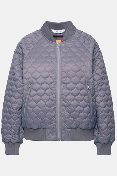 Bomberjacke, oversized, Stepp, Colorfutter