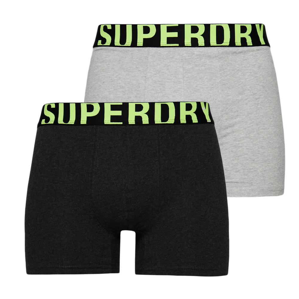 Superdry x2 Boxers Gris Homme Superdry M3110340A
