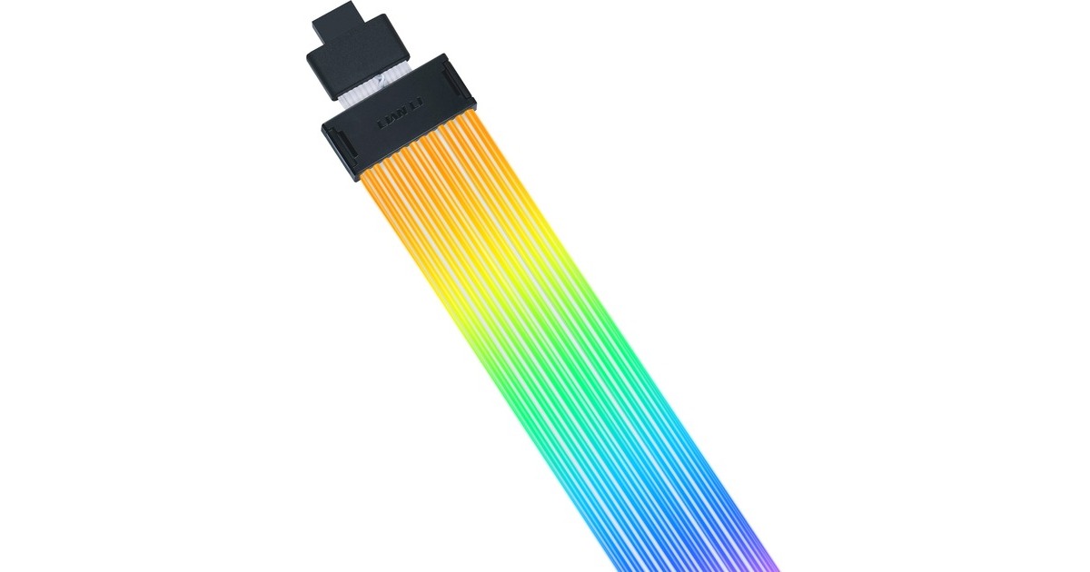 Lian LiStrimer Wireless PW16-81W - 12V-2x6 GPU verlengkabel  (0,34 meter, RGB leds)