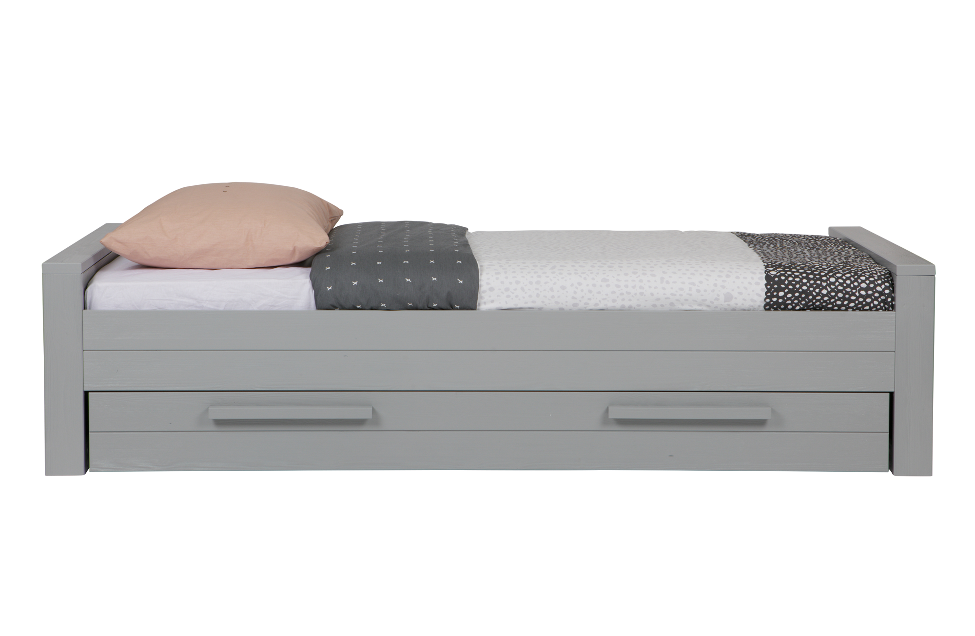Bed Dennis 90x200 - Betongrijs