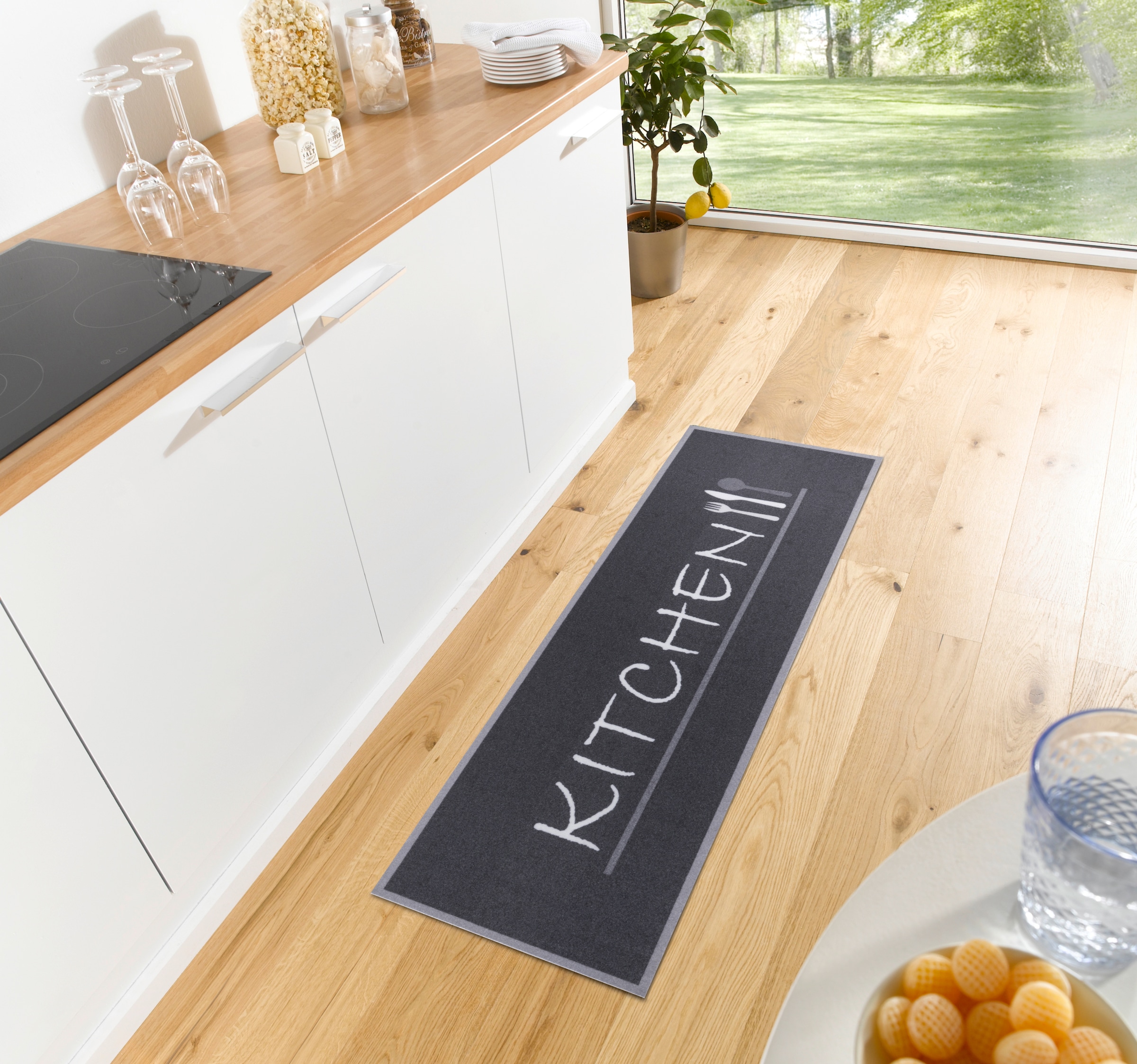 HANSE Home Küchenläufer »Kitchen Cutlery« rechteckig 3 mm Höhe Läufer, Rutschfest, Küchenteppich, Küche, Teppich, Pflegeleicht