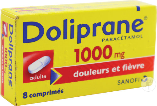 Doliprane 1000mg Paracétamol 8 Comprimés