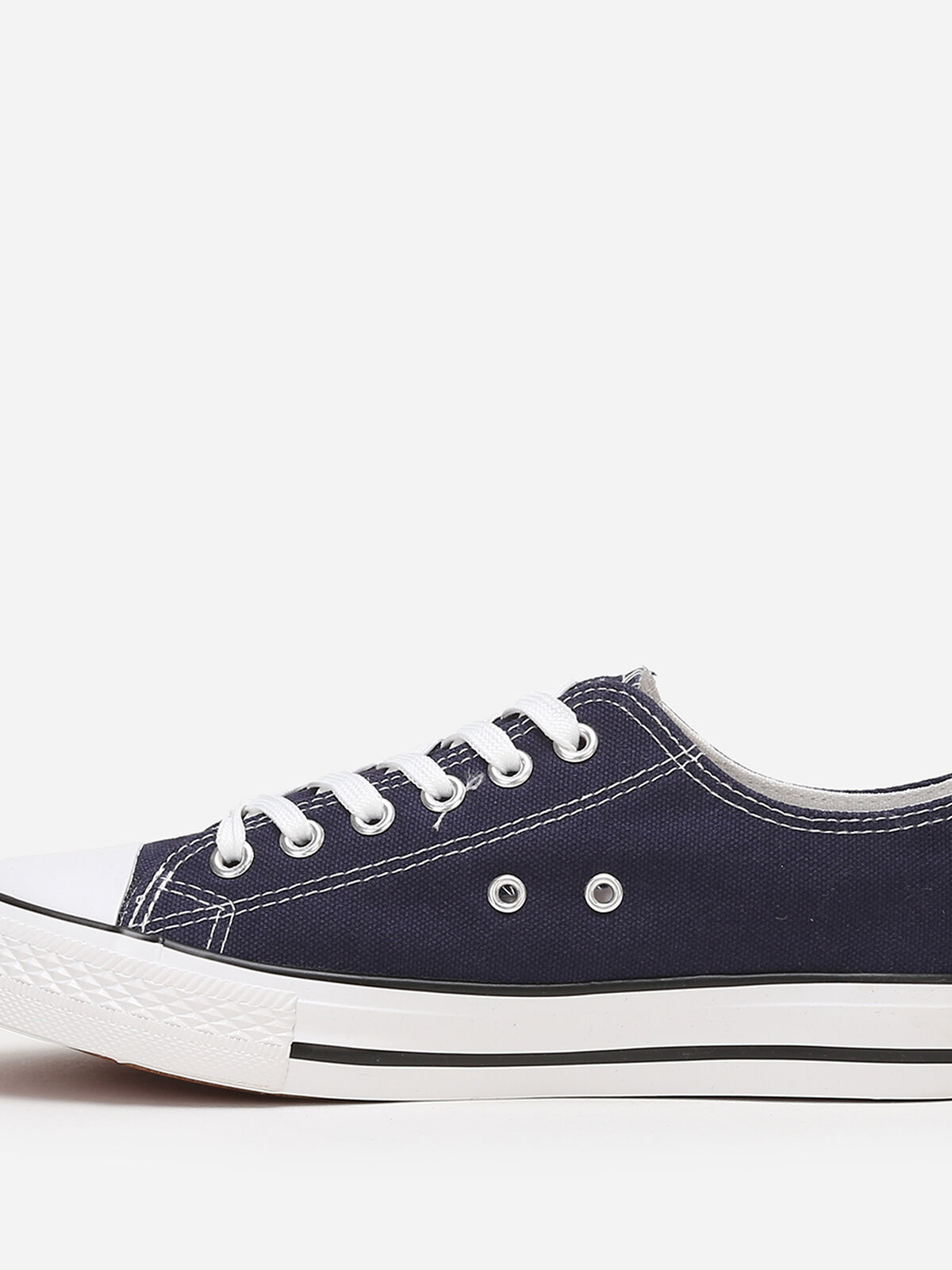 Tennis basses en toile- Bleu marine