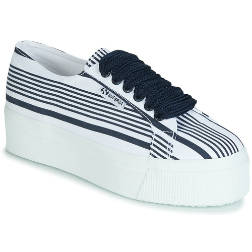 Superga - 2790 COT MULTI STRIPE W - Blanc