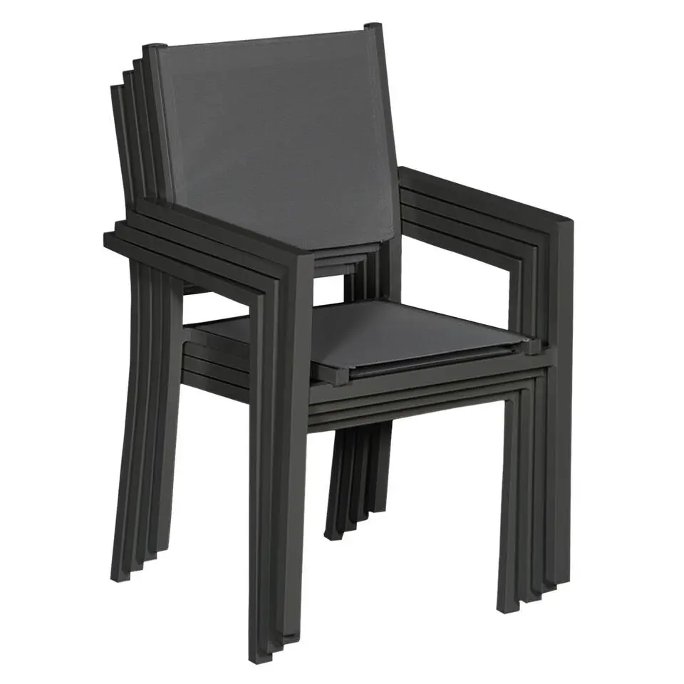Happy Garden Stoel - Grijs - Aluminium