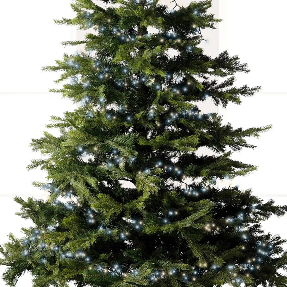 Guirlande lumineuse 22,50 m 1000 LED câble blanc Luxe Blanc froid