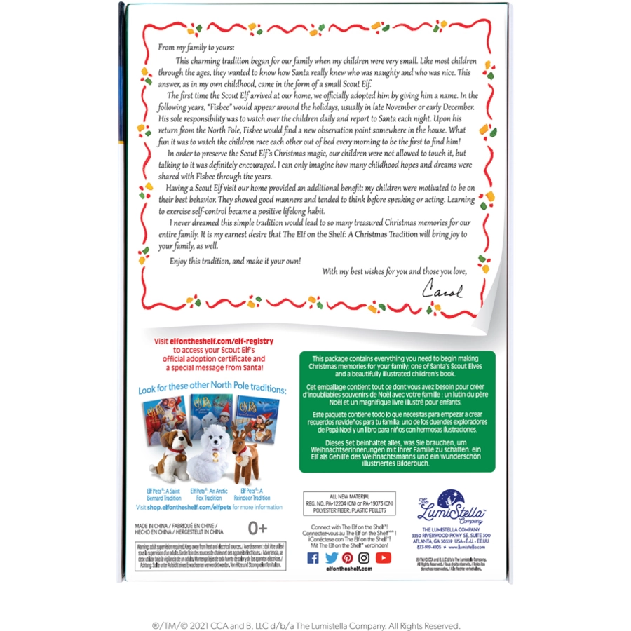 Elf on the Shelf The Elf on the Shelf® Box Set Junge Englisch Light Mehrfarbig