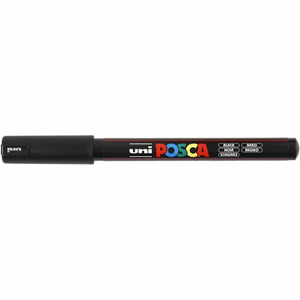 Posca Tusj, svart, nr. PC-1MR, strek 0,7 mm, 1 stk