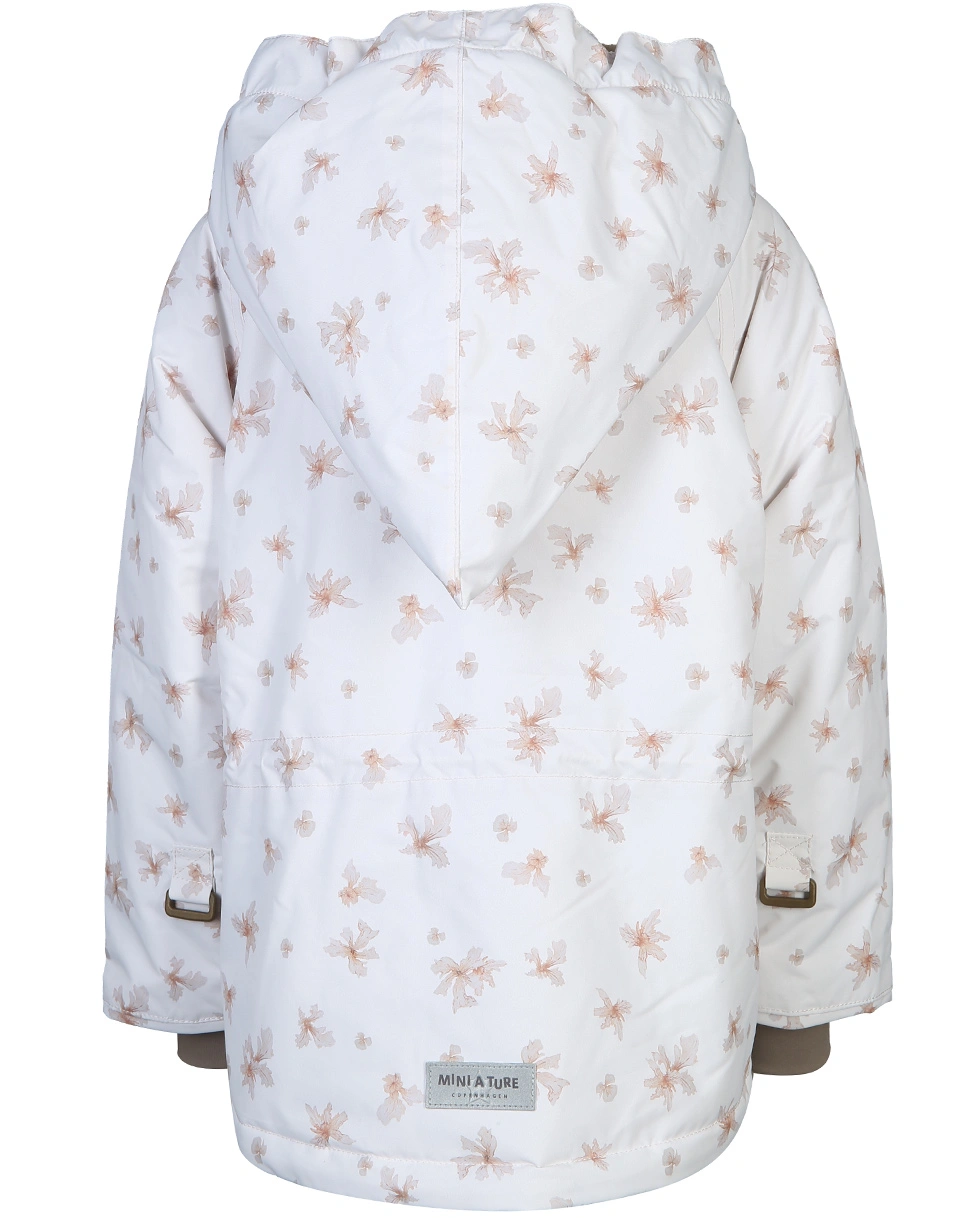 Winterjacke MATWANG AOP mit Kunstfell in papyrus white