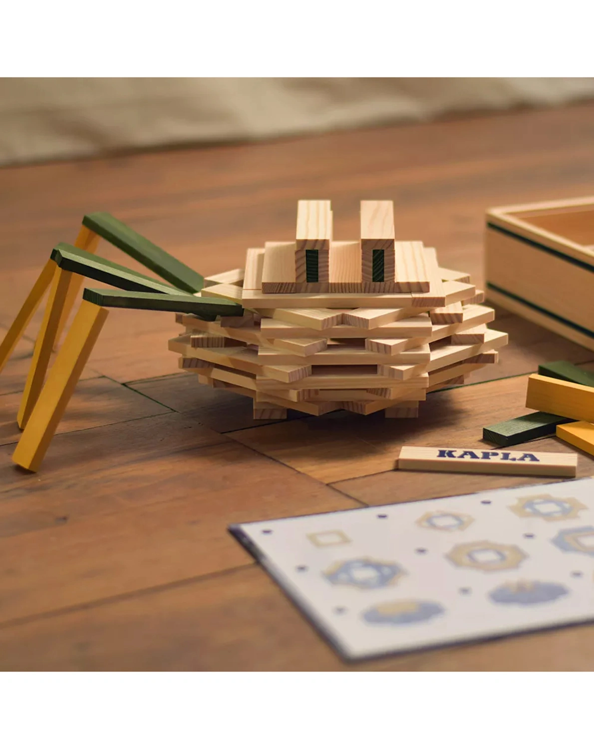 Holz-Baukasten SPINNE 75-teilig