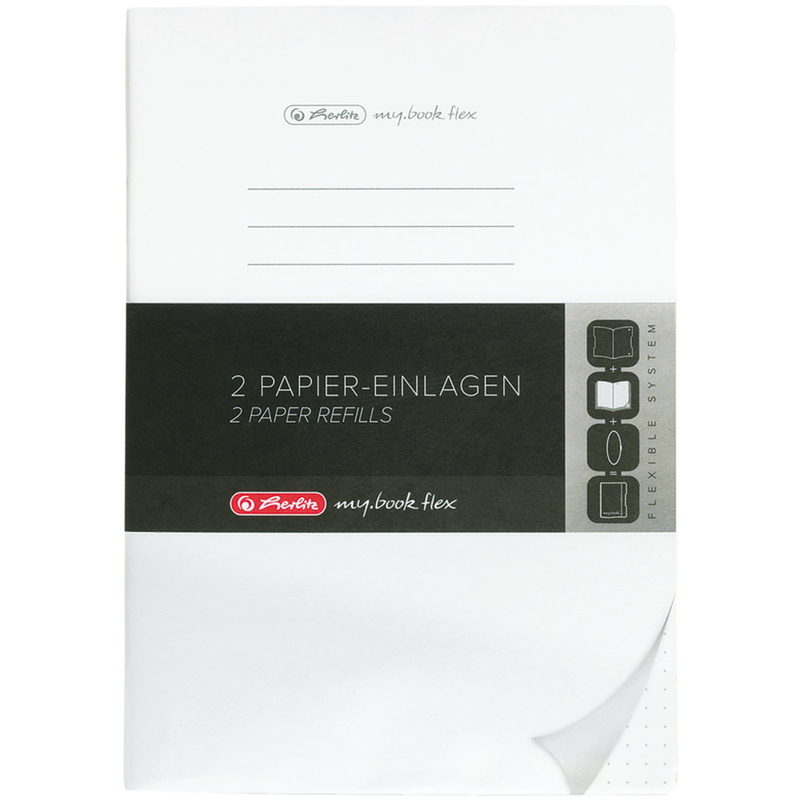 Herlitz my book flex Ersatzeinlage, A6, gepunktet, grau