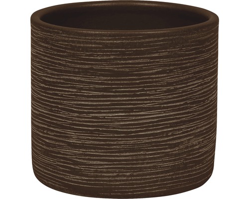 Le Havre bloempot Ø 24 cm H 22 cm keramiek bruin