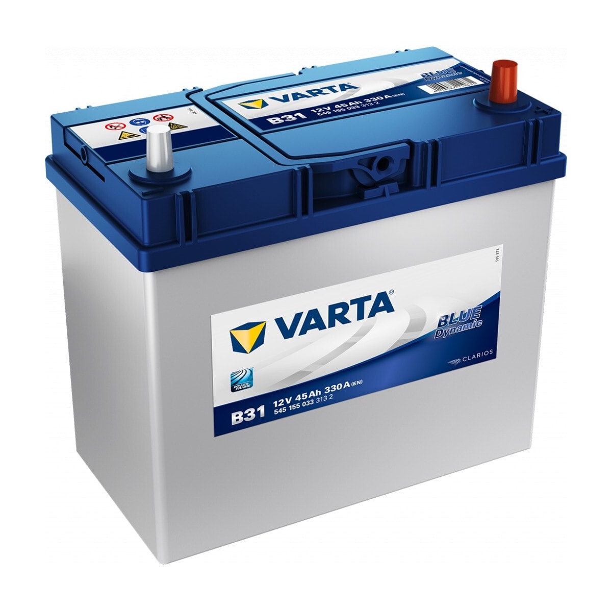 VARTA Blue Dynamic Batteri 12V 45AH 330CCA (238x129x200/227mm) +høyre B31