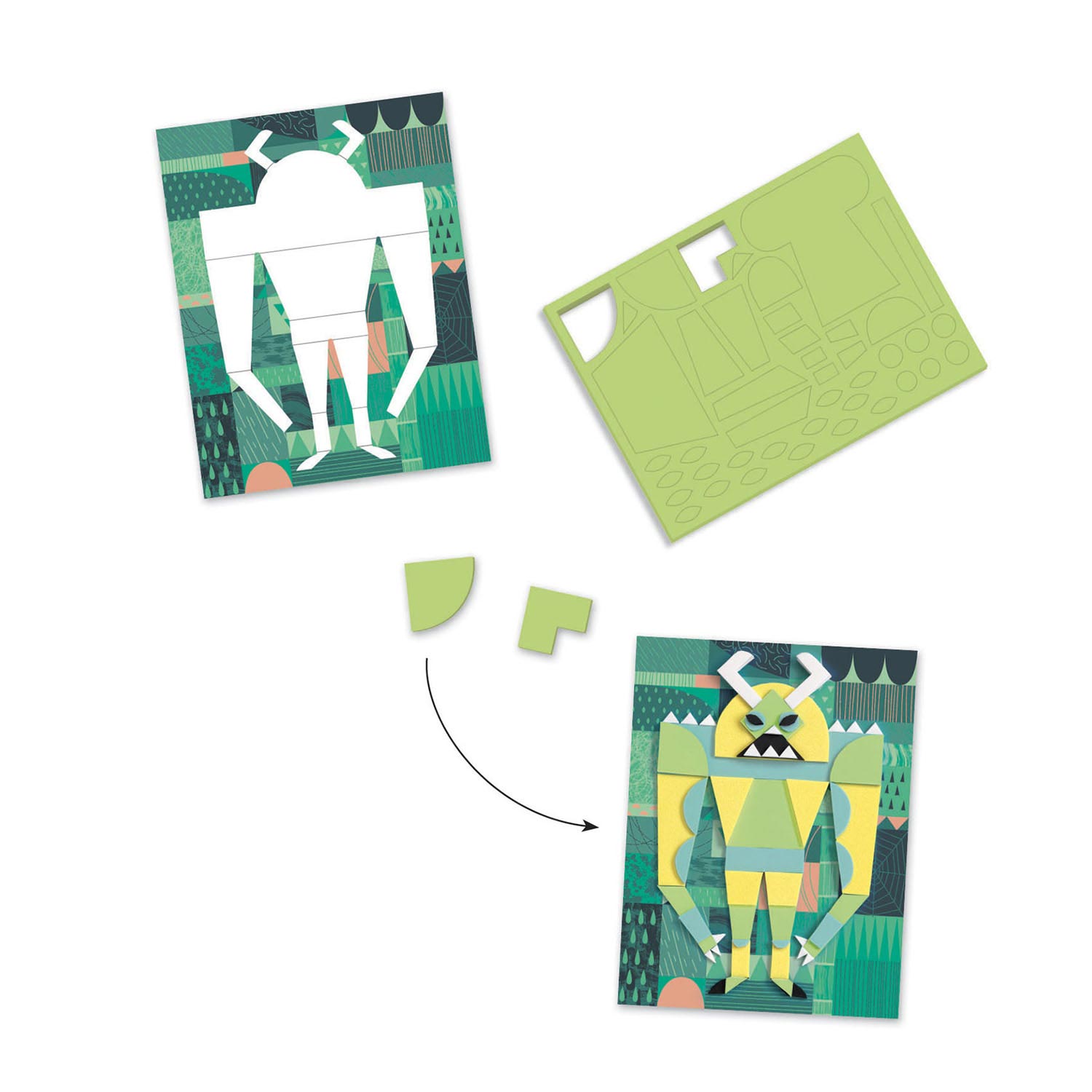 Djeco Collage Monsters