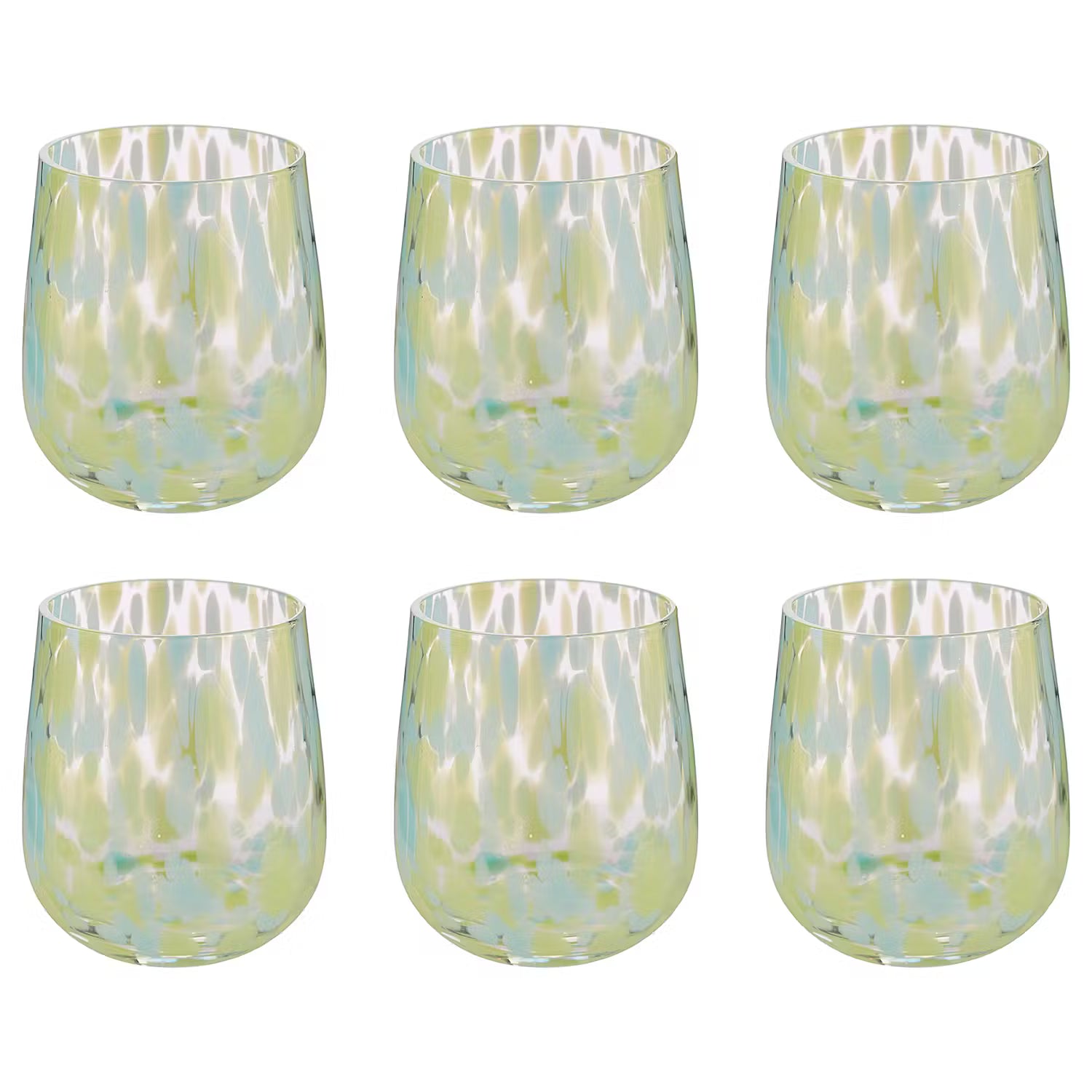 CONFETTI Trinkglas 6er-Set
