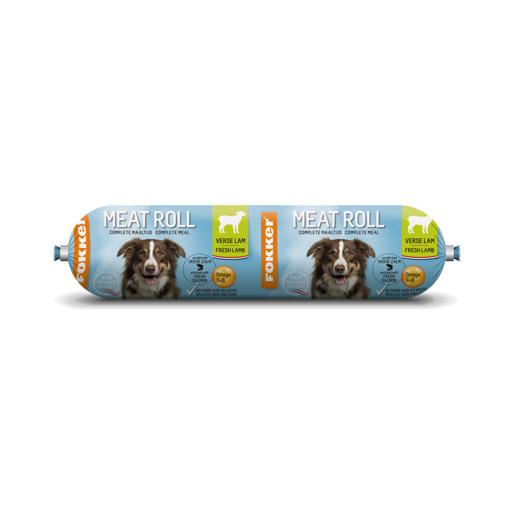 Fokker Meat Roll Lam - Zalm350 gr