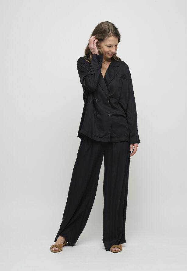 Moshi Moshi Mind sea pants silky Black