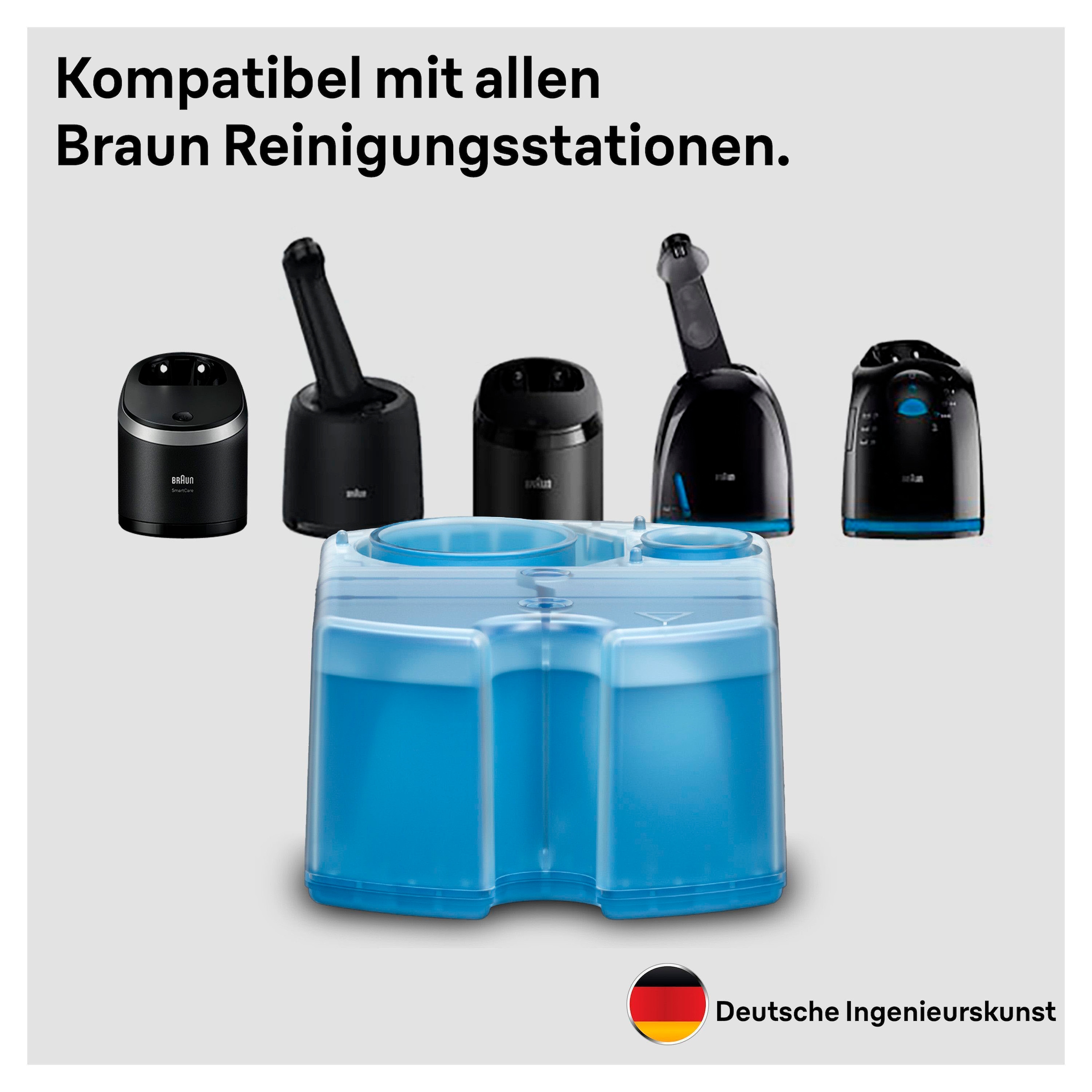 Braun Elektrorasierer Reinigungslösung hygienische Reinigung