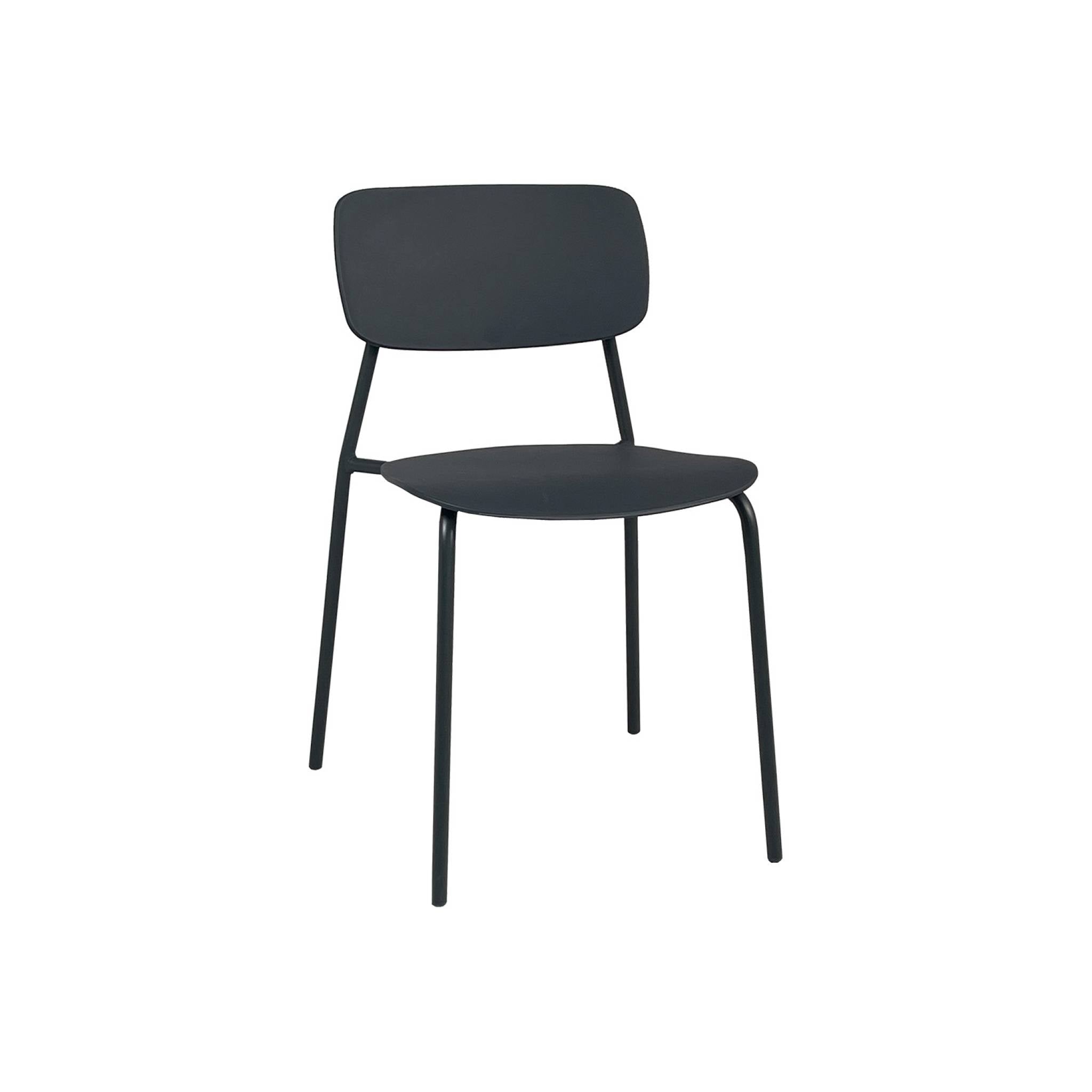 sweeek - Stapelbare tuinstoelen van staal en kunststof (set van 2)