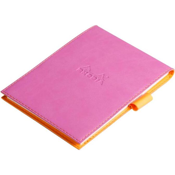 Rhodiarama porte-bloc avec porte-crayon + bloc N°12 ligné - Lilas