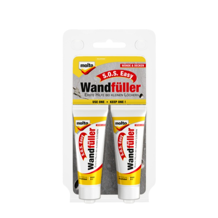 (2er Set) 20ml S.O.S Easy Wand Füller Maler Farbe Wandreparatur Ausbesserungs Paste (51213) - Weiss