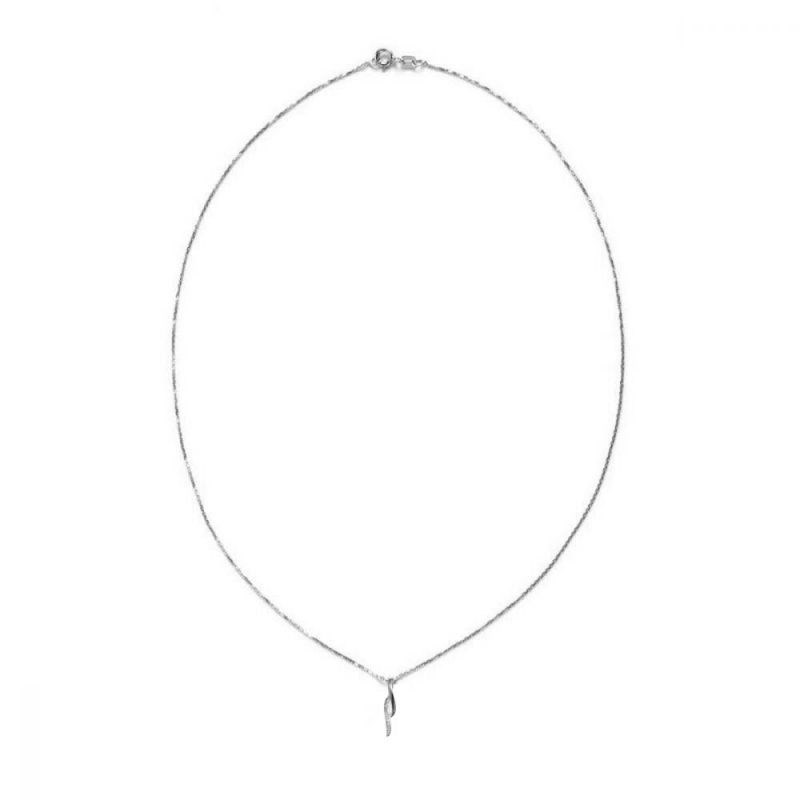 Pendentif Or Blanc et Diamant