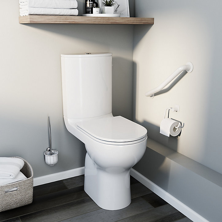 Brosse WC murale Koros blanc GoodHome