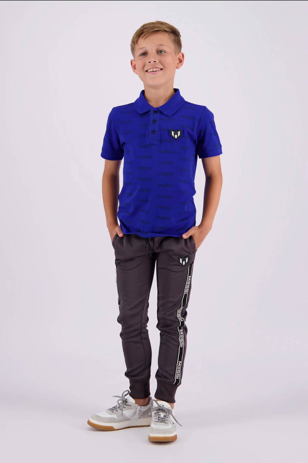 Vingino polo Kapod met all over print hardblauw