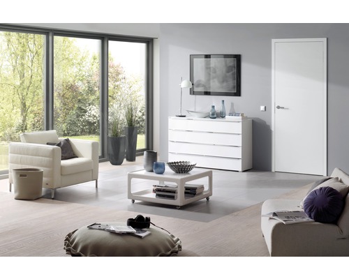 Hörmann metselwerkkozijn, regelwerk, 875 x 2000 mm, MW 100, linksdraaiend, RAL 9016 wit, 1-delig kozijn, dubbelschalig kozijn