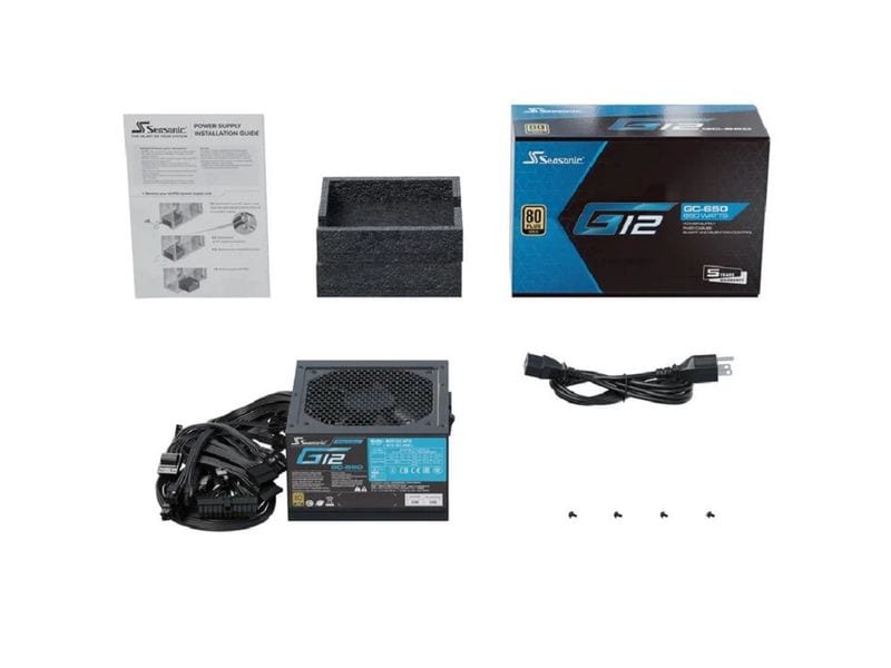 Seasonic Netzteil G12 GC 650 W Netzteil mit 650 W Nennleistung