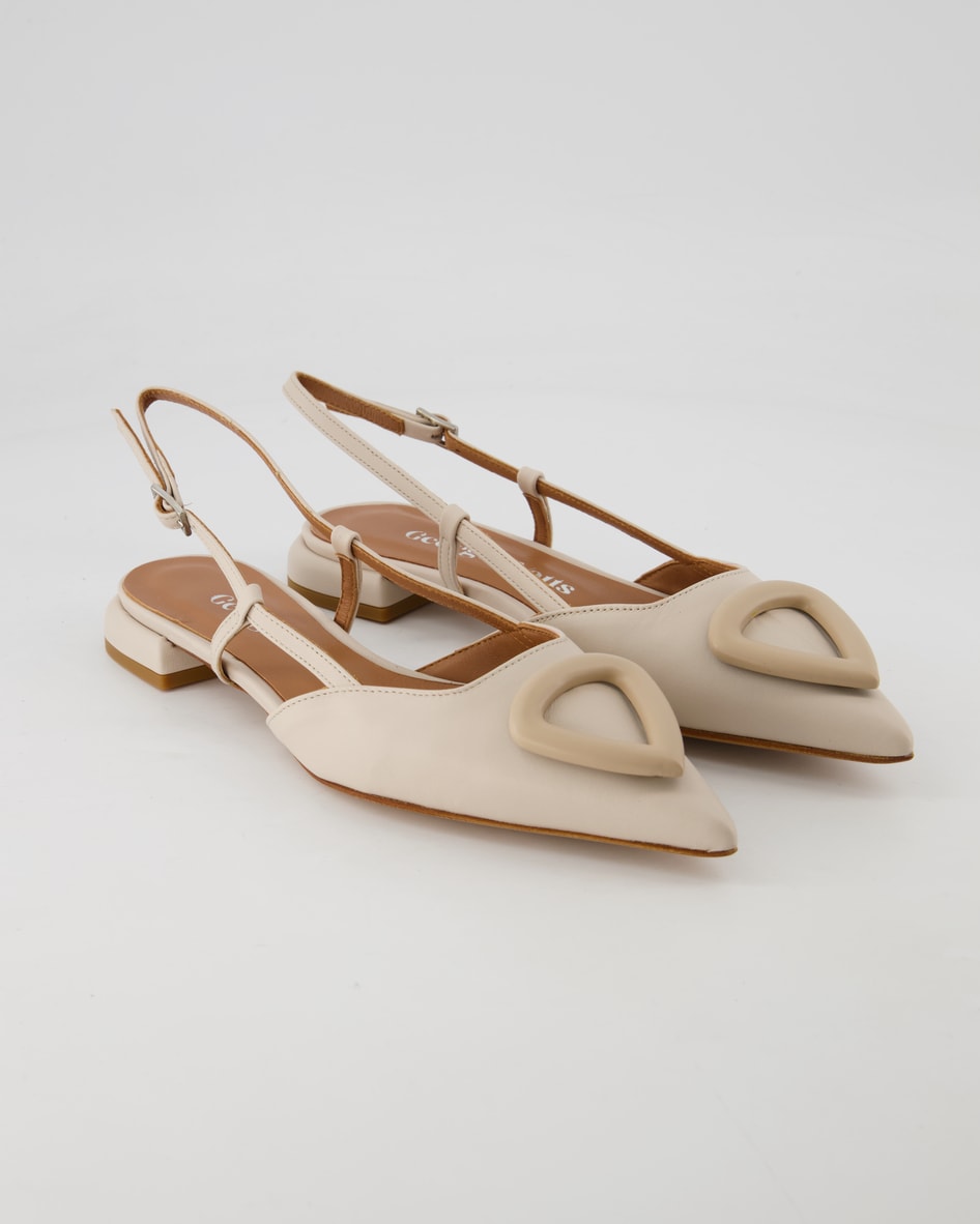 George Watts 7104 Slingpumps in Beige