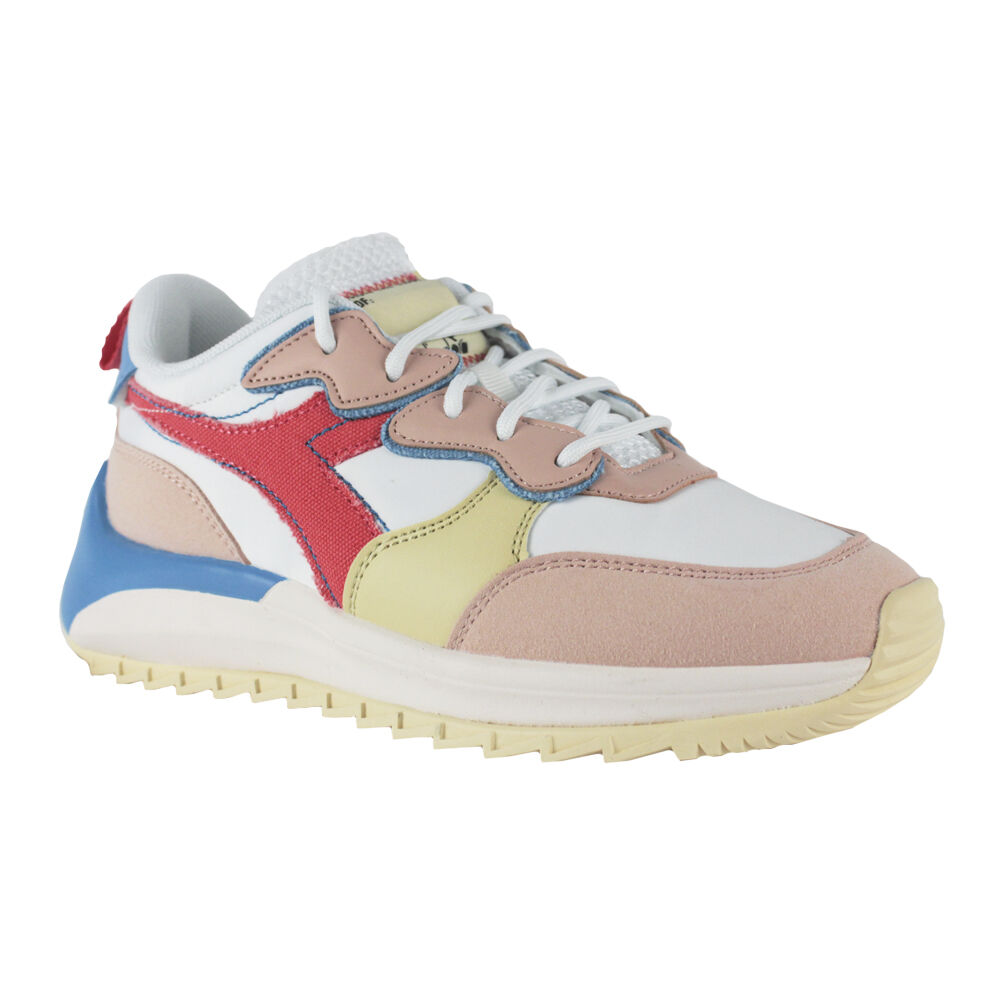 Tênis Diadora Jolly C9868 Branco/Areia da Noite/Couro Quente