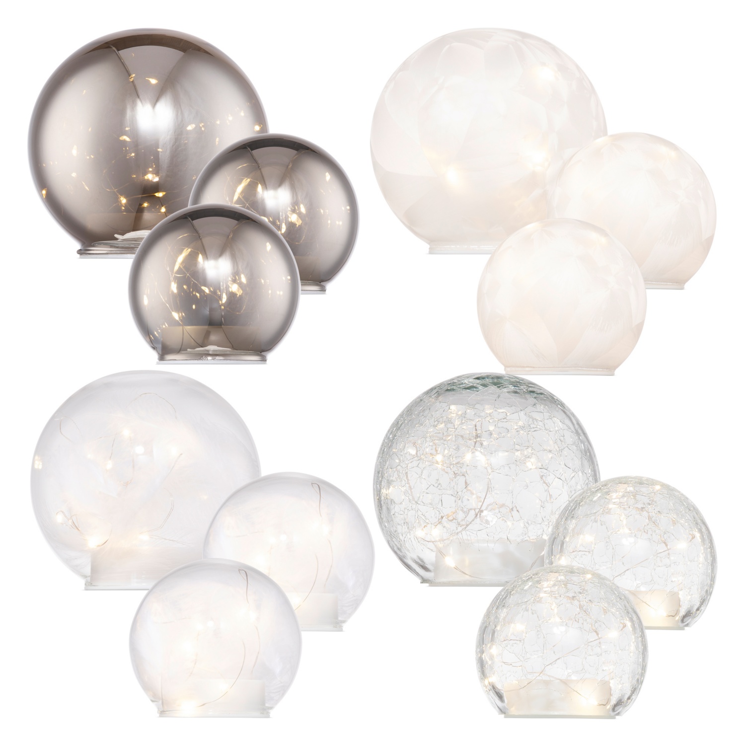 CASALUX LED-Glas-Lichtkugeln