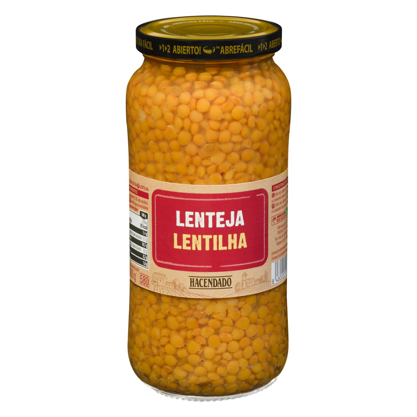 Lentilles cuites Hacendado