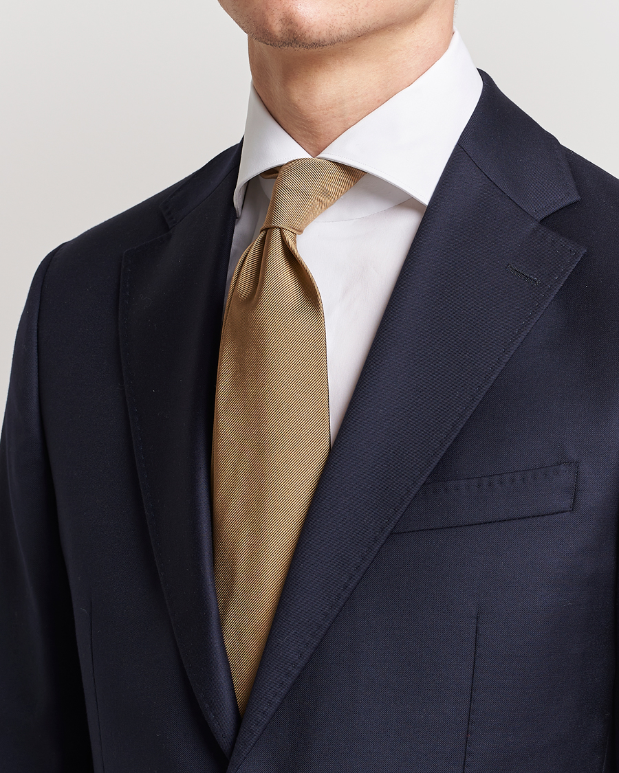 Amanda Christensen Plain Classic Tie 8 cm Sand