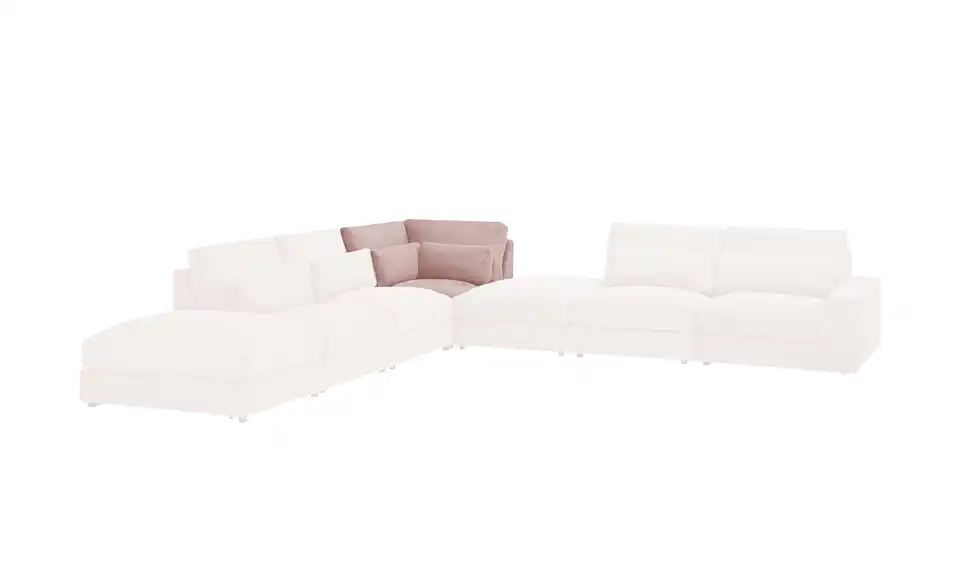 Element Branna Rosé Cordstoff Ecke