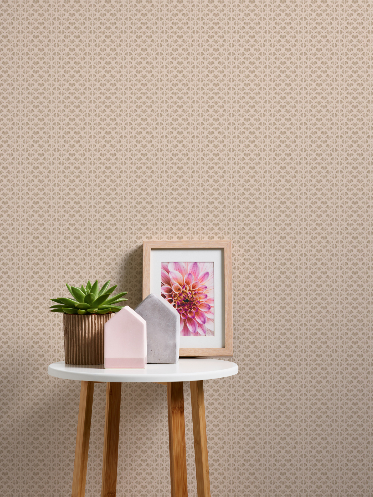 Vliestapete - beige-gold - Grafik - 10 Meter