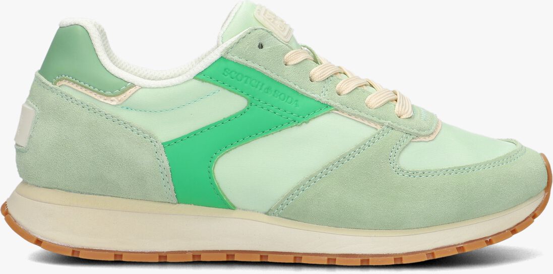 SCOTCH & SODA groene scotch & soda lage sneakers inez